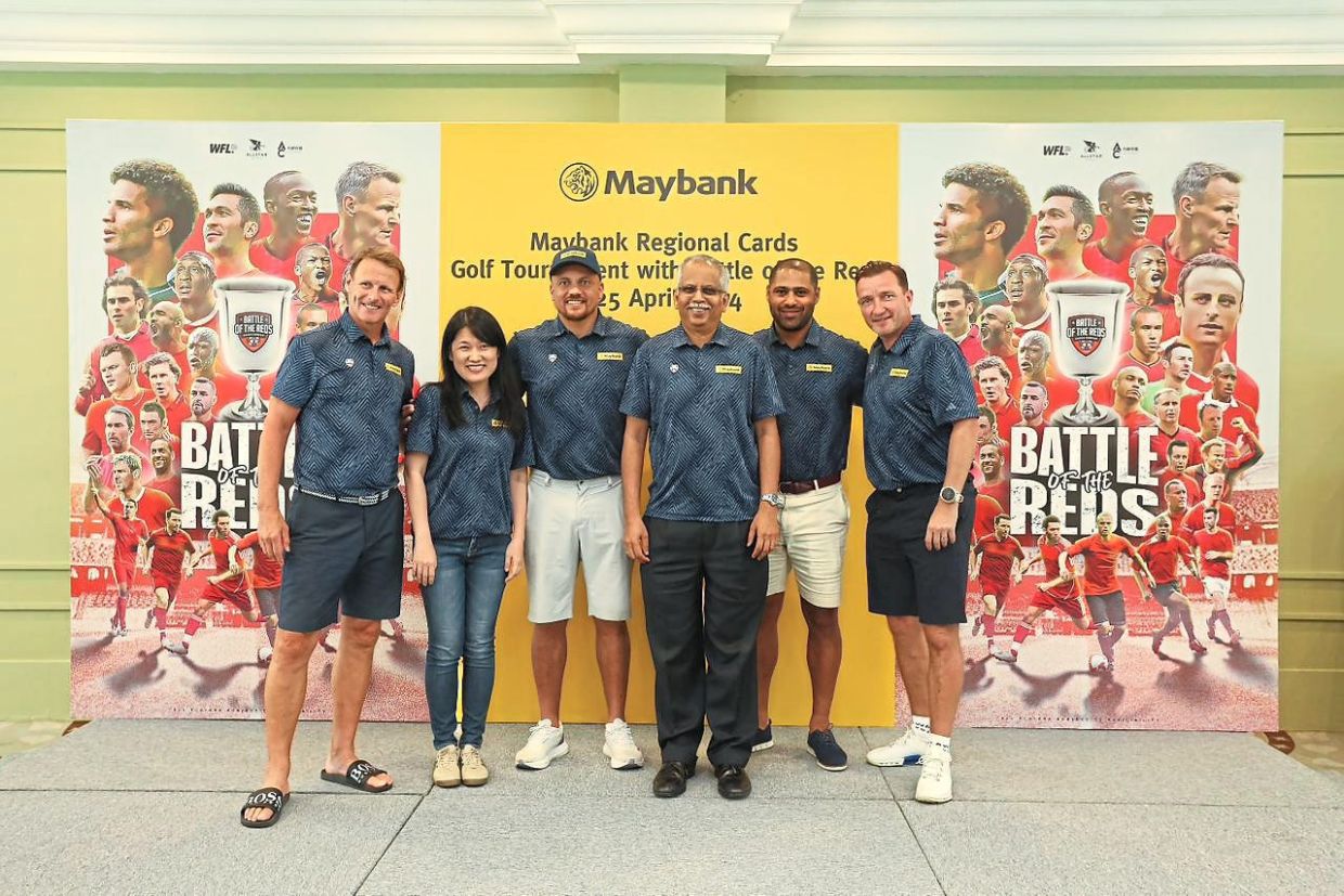 From left: Sheringham, Woon, Brown, Ravintharan, Johnson and Smicer.