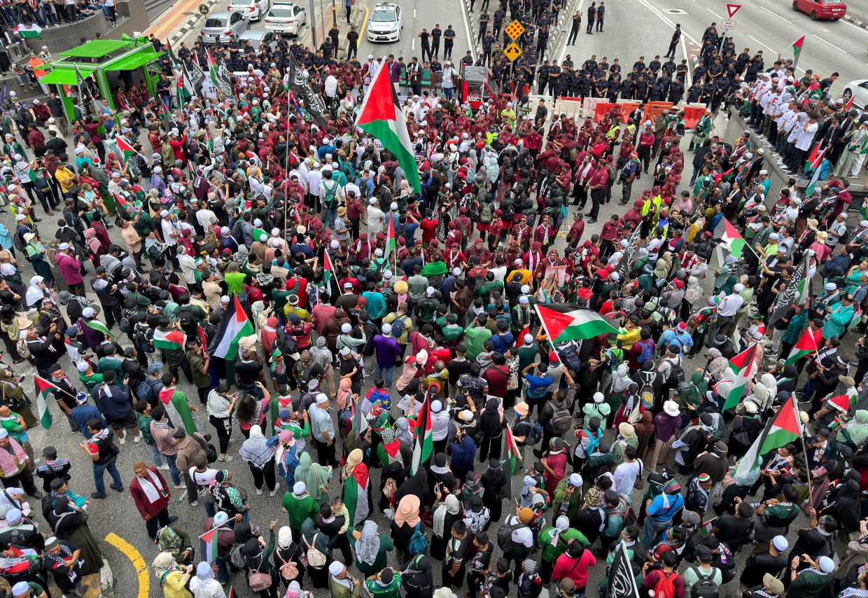 Dr M among hundreds in rally for Palestine - Vimarsana News