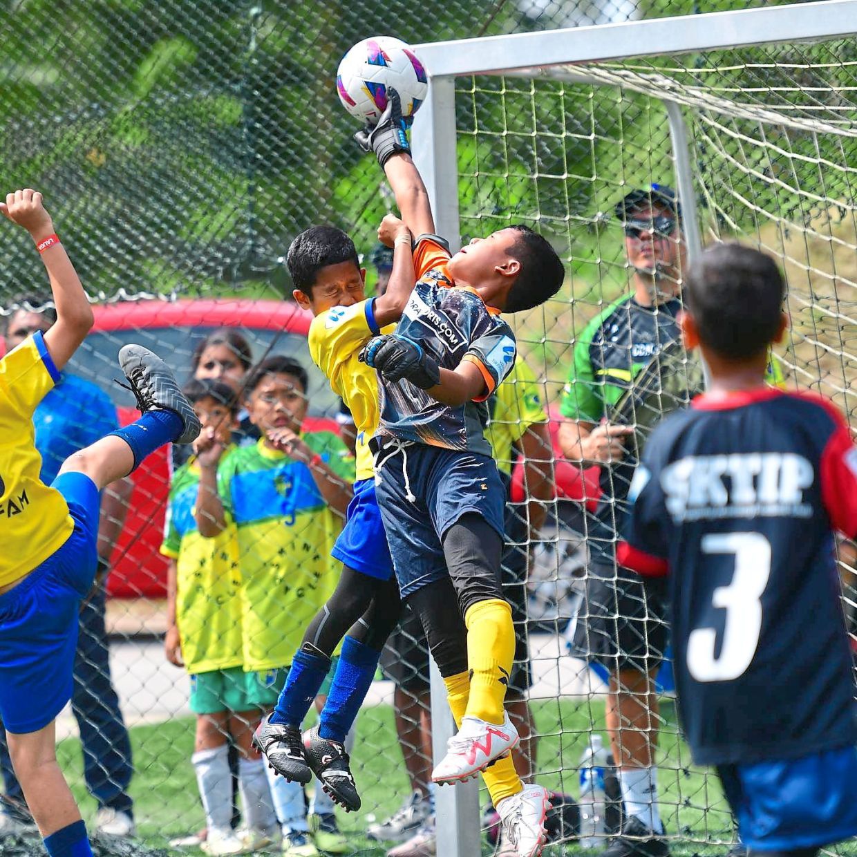 A glimpse of the teams in action during the La Liga Youth Tournament last year.