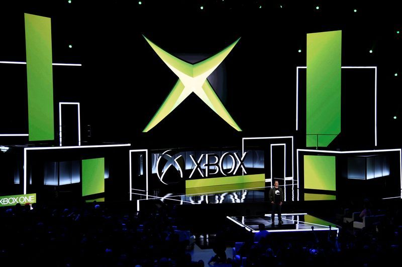 FILE PHOTO Head of Microsoft Xbox Phil Spencer speaks during the Microsoft Xbox E3 2017 media briefing in Los Angeles California U.S. June 11 2017. REUTERSKevork DjansezianFile Photo