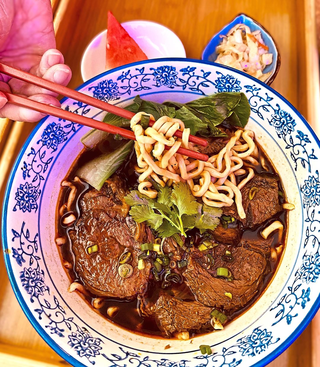 Signature beef noodles.