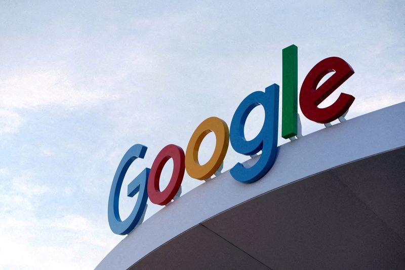 FILE PHOTO The Google logo is seen on the Google house at CES 2024 an annual consumer electronics trade show in Las Vegas Nevada U.S. January 10 2024. REUTERSSteve MarcusFile Photo