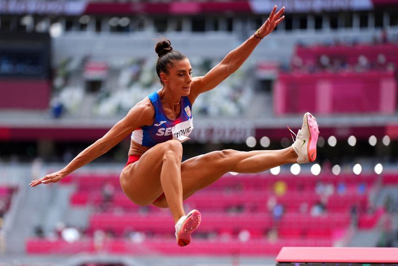 Olympics-Serbian long jumper Spanovic hoping to 'complete her story' at Paris Games