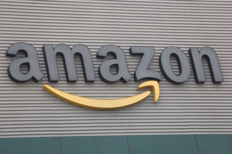A view shows the logo of Amazon at the Amazon Fulfillment Center during a media tour ahead of the holiday season in Tepotztlan Mexico December 13 2023. REUTERSGustavo GrafFile Photo