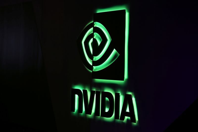 FILE PHOTO A NVIDIA logo is shown at SIGGRAPH 2017 in Los Angeles California U.S. July 31 2017.  REUTERSMike BlakeFile Photo