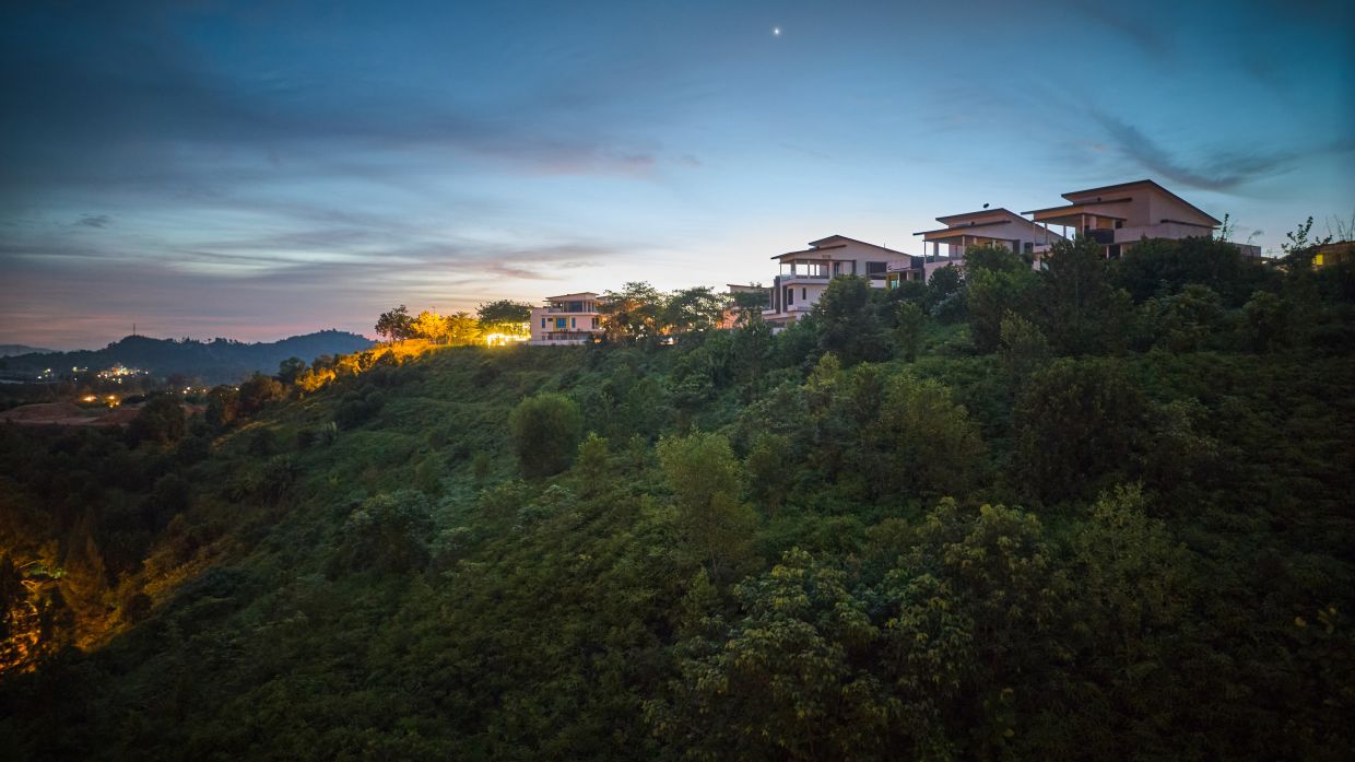 The Hill Park that surrounds the development provides an extra layer of natural security.