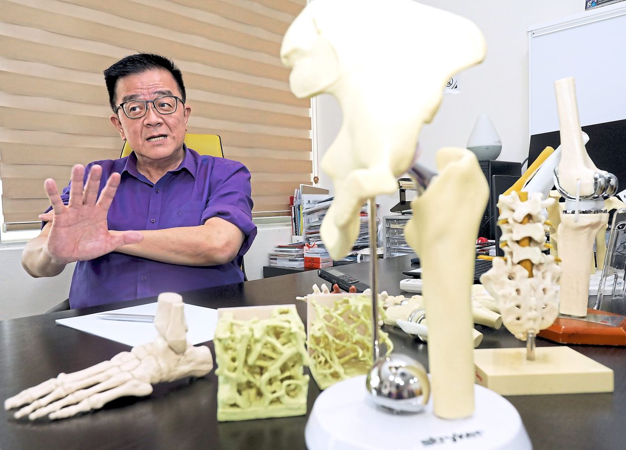 Dr Lee hopes that MyBone will help educate orthopaedic surgeons on the importance of treating osteoporosis and advocate their responsibility to assess the bone health of their patients. — SAMUEL ONG/The Star
