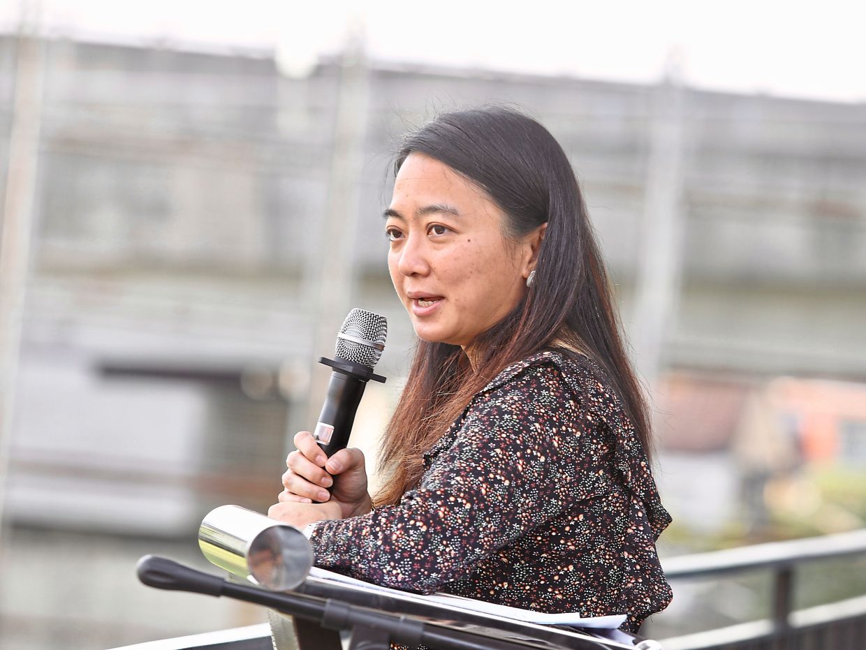 In the midst of controversy: Supporters and detractors alike are talking about Selangor state government contract awarded to Yeoh's husband's company. — LOW LAY PHON/The Star