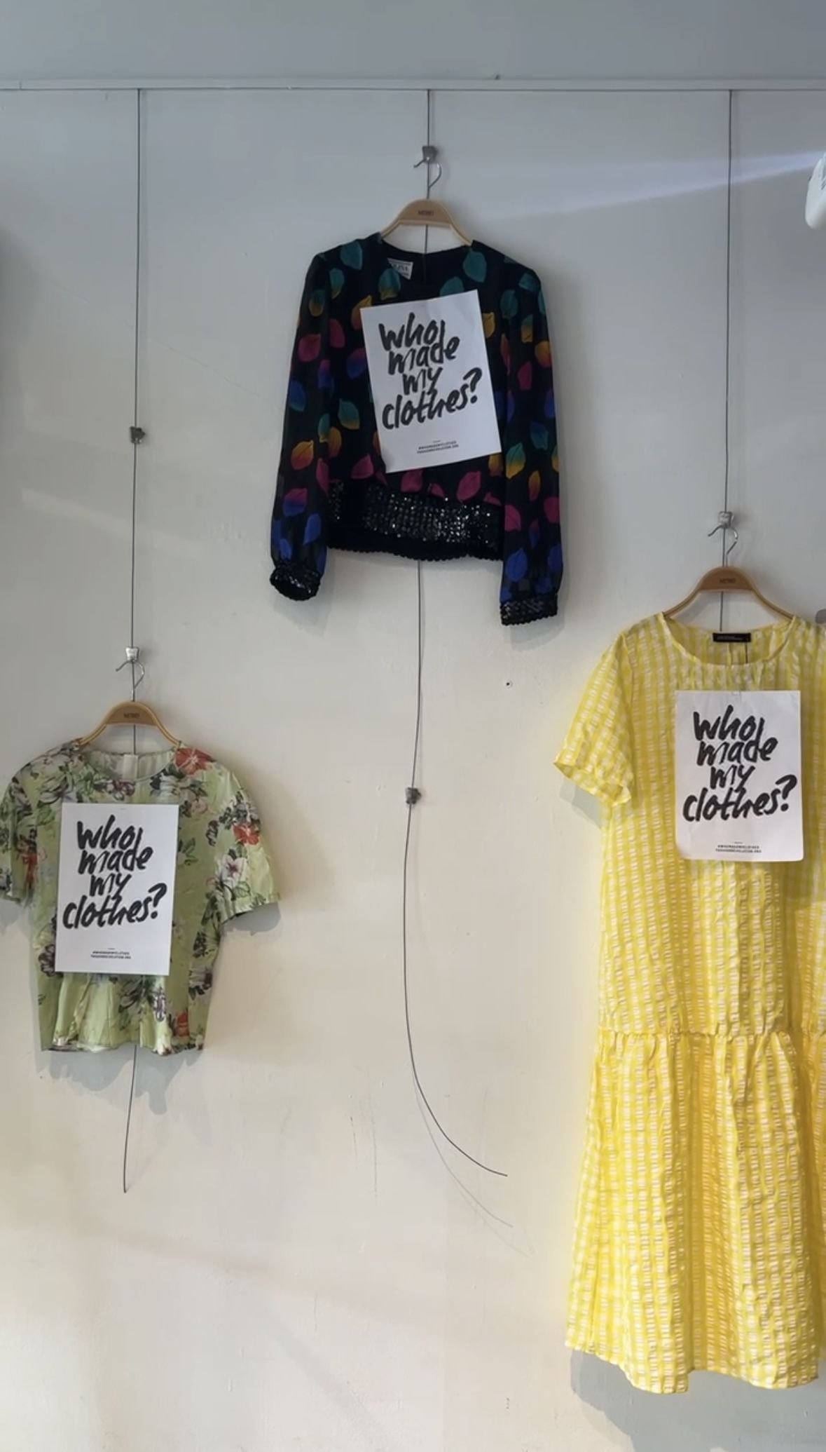 The idea is that if a person knows more about their clothes – how it is made, or the story of the previous owner, then it won't be just a throwaway item. Photo: Fashion Revolution Malaysia
