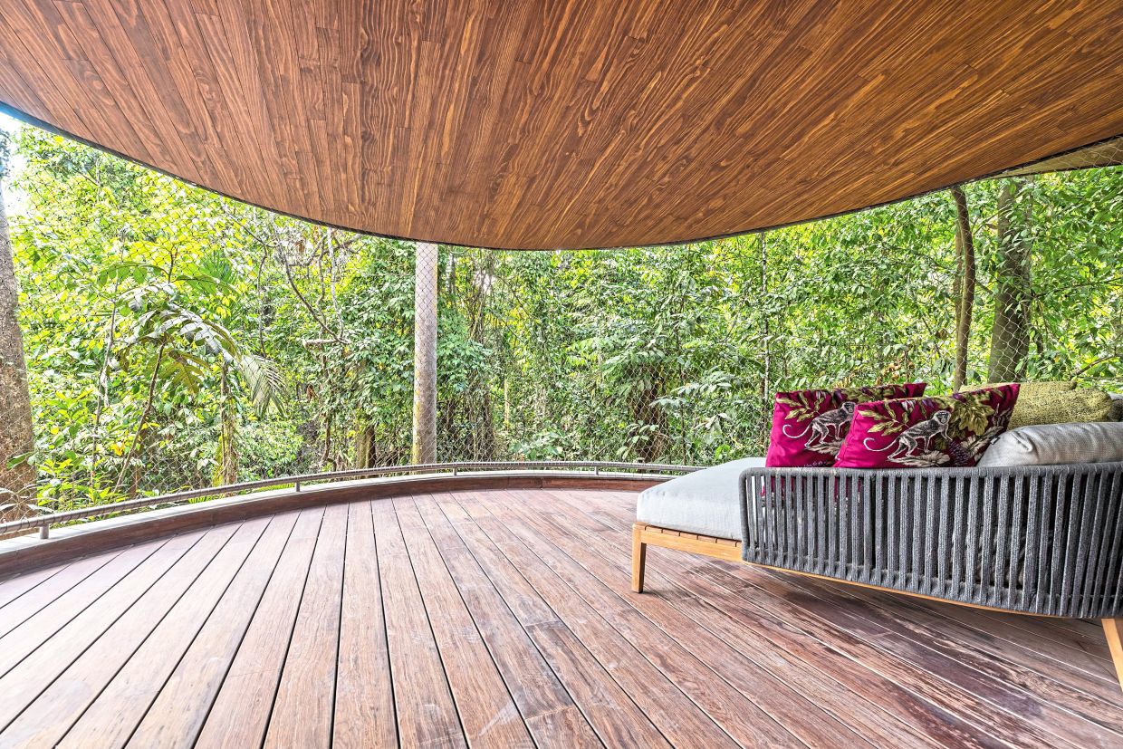 Mandai Rainforest Resort also offers stays at its 24 seed pod-shaped treehouses.