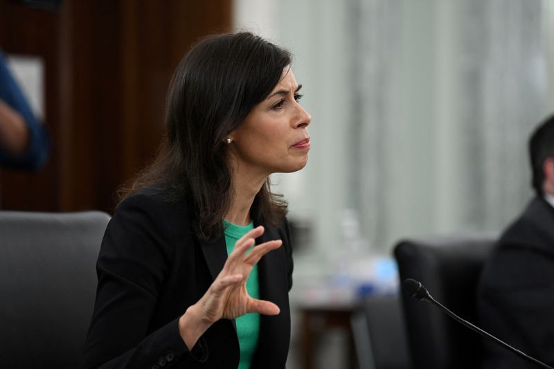 FILE PHOTO Jessica Rosenworcel attends a hearing in Washington U.S. June 24 2020. Jonathan NewtonPool via REUTERSFile Photo