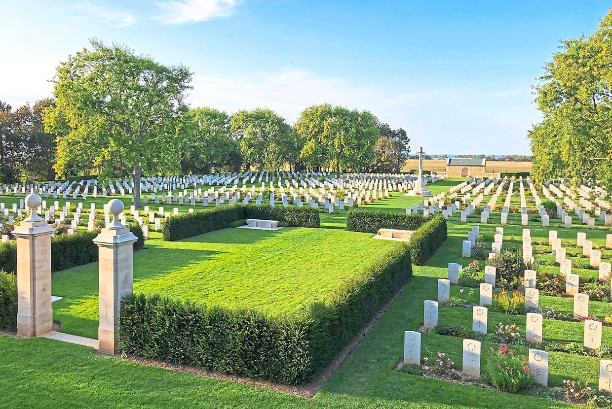 Thousands of Allied forces are buried in cemeteries such as this one at Beny-sur-Mer. — MATHILDE LELANDAIS