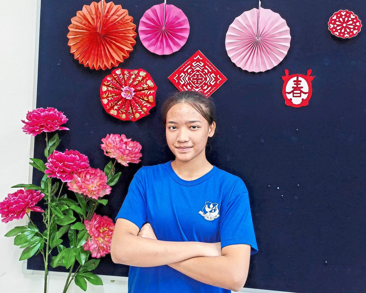 Qaleeda: ‘I would not have made it if not for the support of my parents, teachers and friends who encouraged me a lot throughout my journey in Chinese school.’ — Sin Chew Daily/Media in Arms