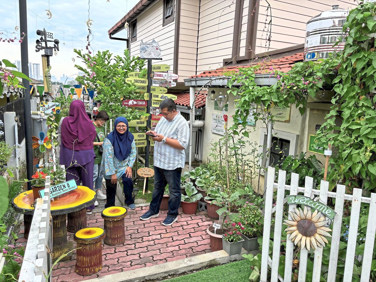 And a view of the the Garden 8 Community Garden that inspired the creation of more shared gardens in the neighbourhood.