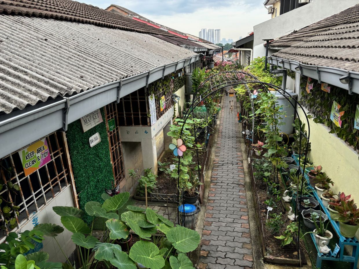 Community Garden that inspired the creation of more shared gardens in the neighbourhood at Taman Perwira. — JADE CHAN/The Star