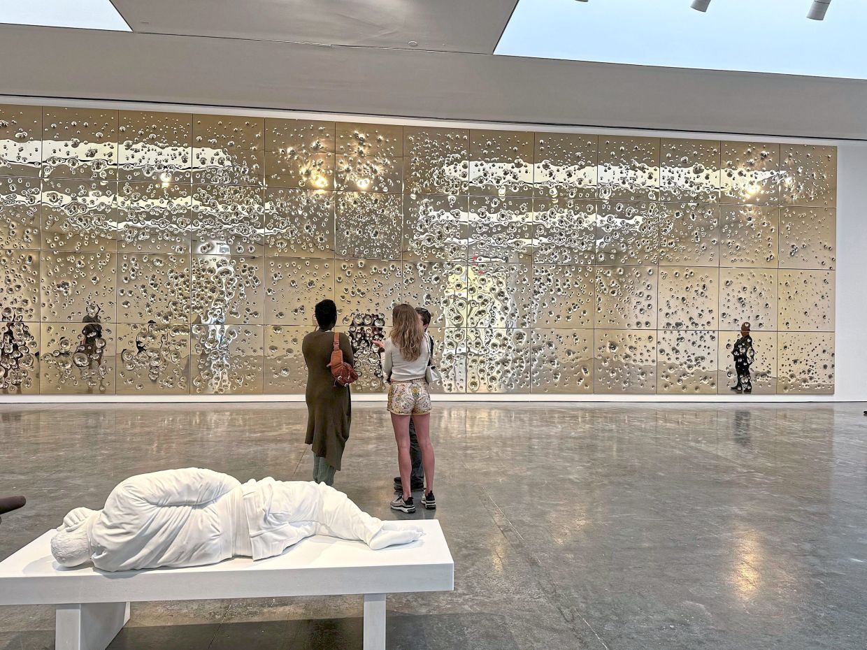 The Gagosian gallery says the Cattelan’s new show has been one of its most successful to date, with 14,000 visitors so far. Photo: AP 