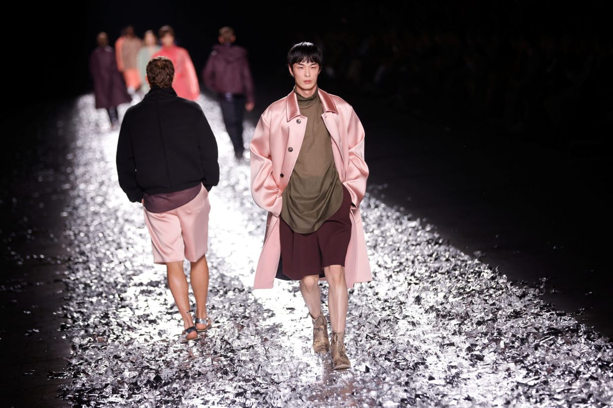 Dries Van Noten's swan song fashion show in Paris a dazzling affair