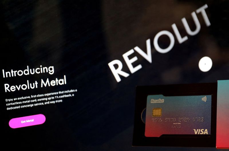 FILE PHOTO An illustration picture shows a Revolut bank card in London Britain September 4 2019. REUTERSKevin CoombsFile Photo