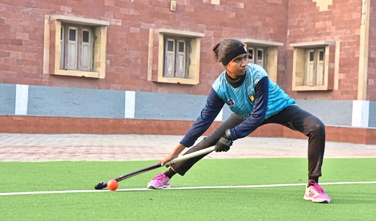Aqsa Shabbir trains at the Star Women’s Sports Academy in Jacobabad in Pakistan.