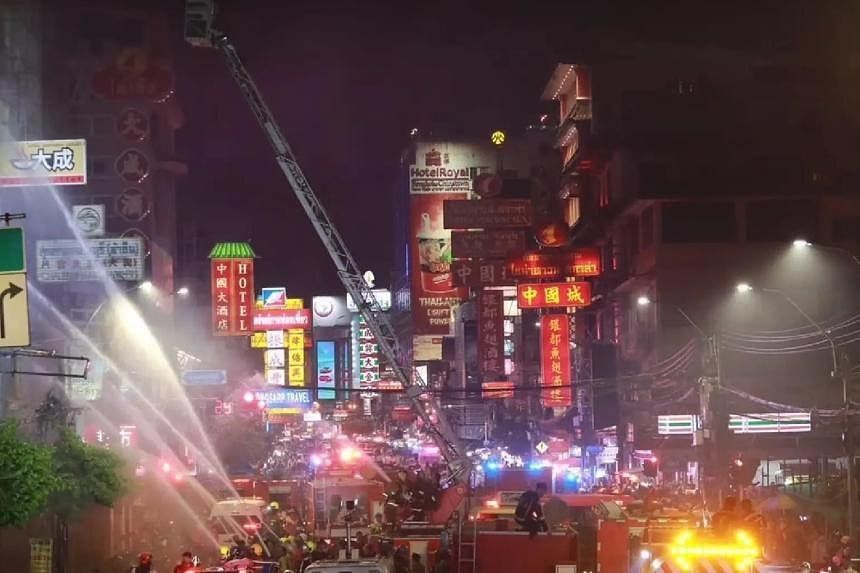 Firefighters and rescue teams from 11 stations, and more than 30 fire engines were deployed. - PHOTO: THE NATION/ASIA NEWS NETWORK