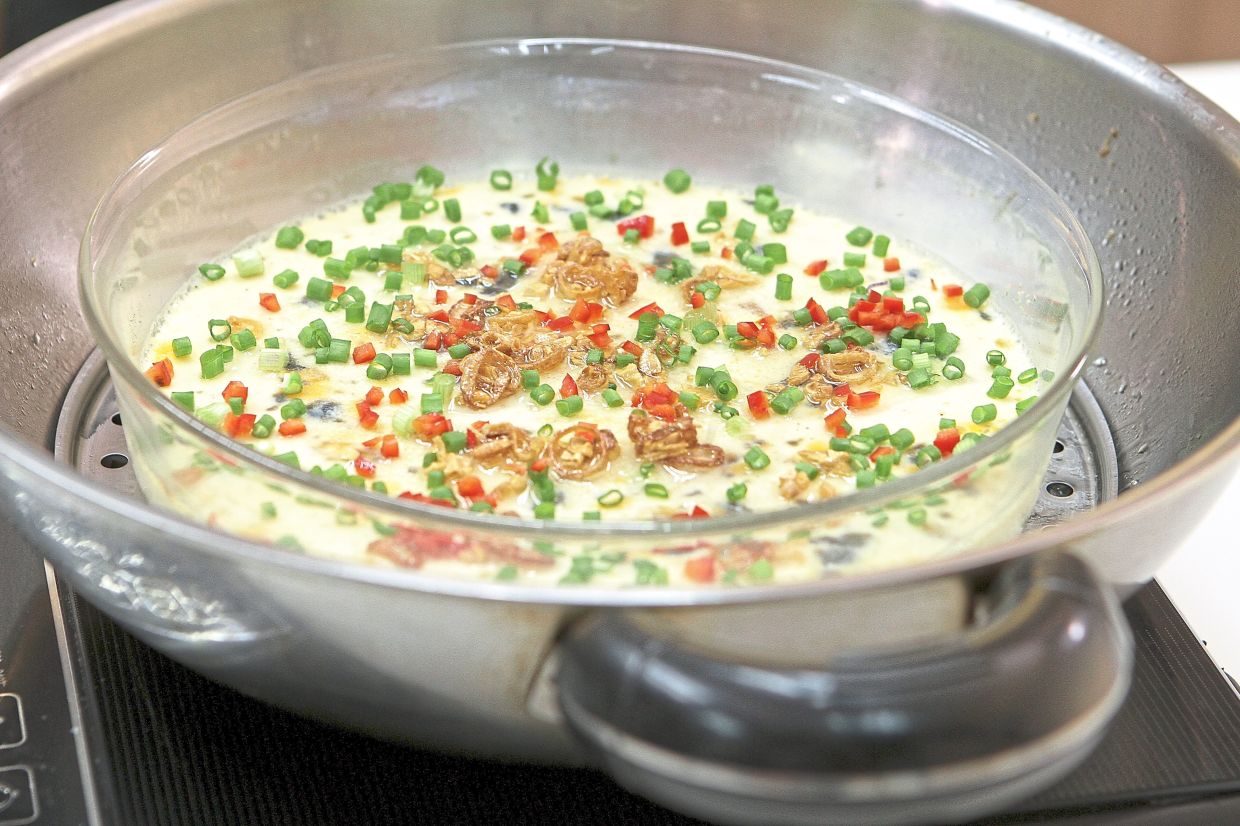 Chinese-style steamed egg