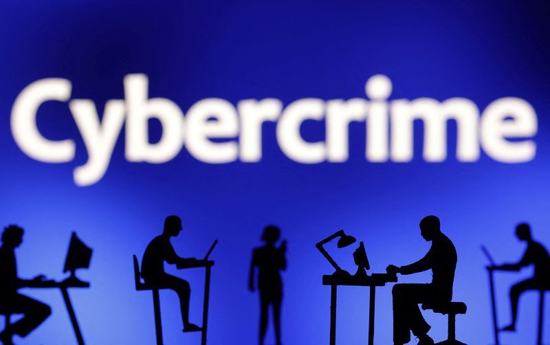 FILE PHOTO Figurines with computers and smartphones are seen in front the word quotCybercrimequot in this illustration taken February 19 2024. REUTERSDado RuvicIllustrationFile Photo