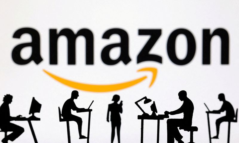FILE PHOTO Figurines with computers and smartphones are seen in front of Amazon logo in this illustration taken February 19 2024. REUTERSDado RuvicIllustrationFile Photo