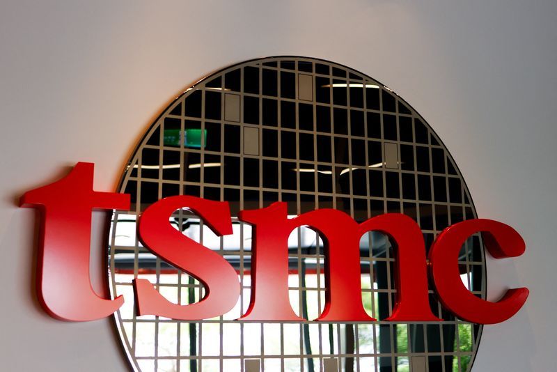 TSMC logo is seen at TSMC Museum of Innovation in Hsinchu Taiwan May 29 2024. REUTERSAnn Wang File Photo