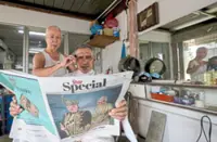 Barbershop brims with elation over installation