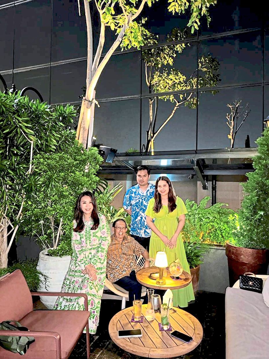 Family man: Musa with Zulaikha, son Hanif and daughter-in-law Puteri Afiqah Mohamad Fauzi. — Photo provided