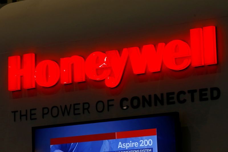 A logo of Honeywell is pictured on their booth during the European Business Aviation Convention amp Exhibition EBACE in Geneva Switzerland May 22 2017.  REUTERSDenis Balibouse File Photo