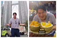 HK actor Stefan Wong spotted in KL, enjoys durian with M'sian actress Debbie Goh