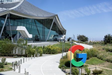 A general view shows Google Bay View facilities in Mountain View California U.S. August 13 2024. Google unveils a new line of Pixel smartphones plus a new smart watch and wireless earbuds at its annual hardware event. REUTERSManuel Orbegozo