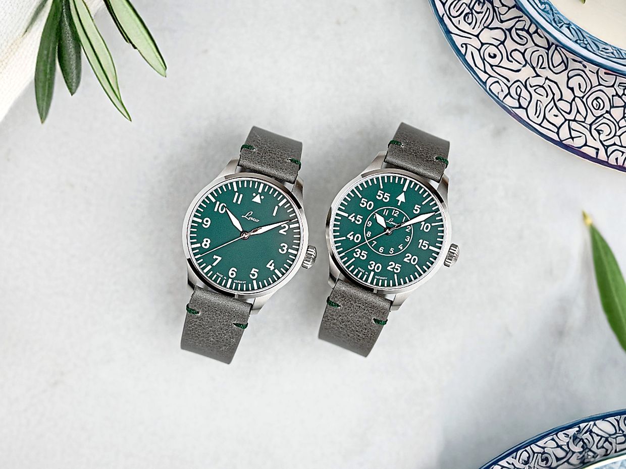 Augsburg Grün 42 and Aachen Grün 42 – two new models from German watch manufacturer Laco.