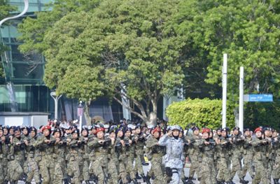 Participating contingents at the 67th Merdeka parade in Putrajaya on Saturday. — RAJA FAISAL HISHAN/The Star