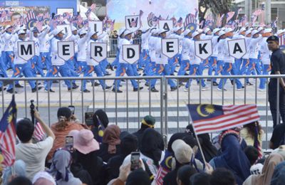 Participating contingents at the 67th Merdeka parade in Putrajaya on Saturday. — RAJA FAISAL HISHAN/The Star