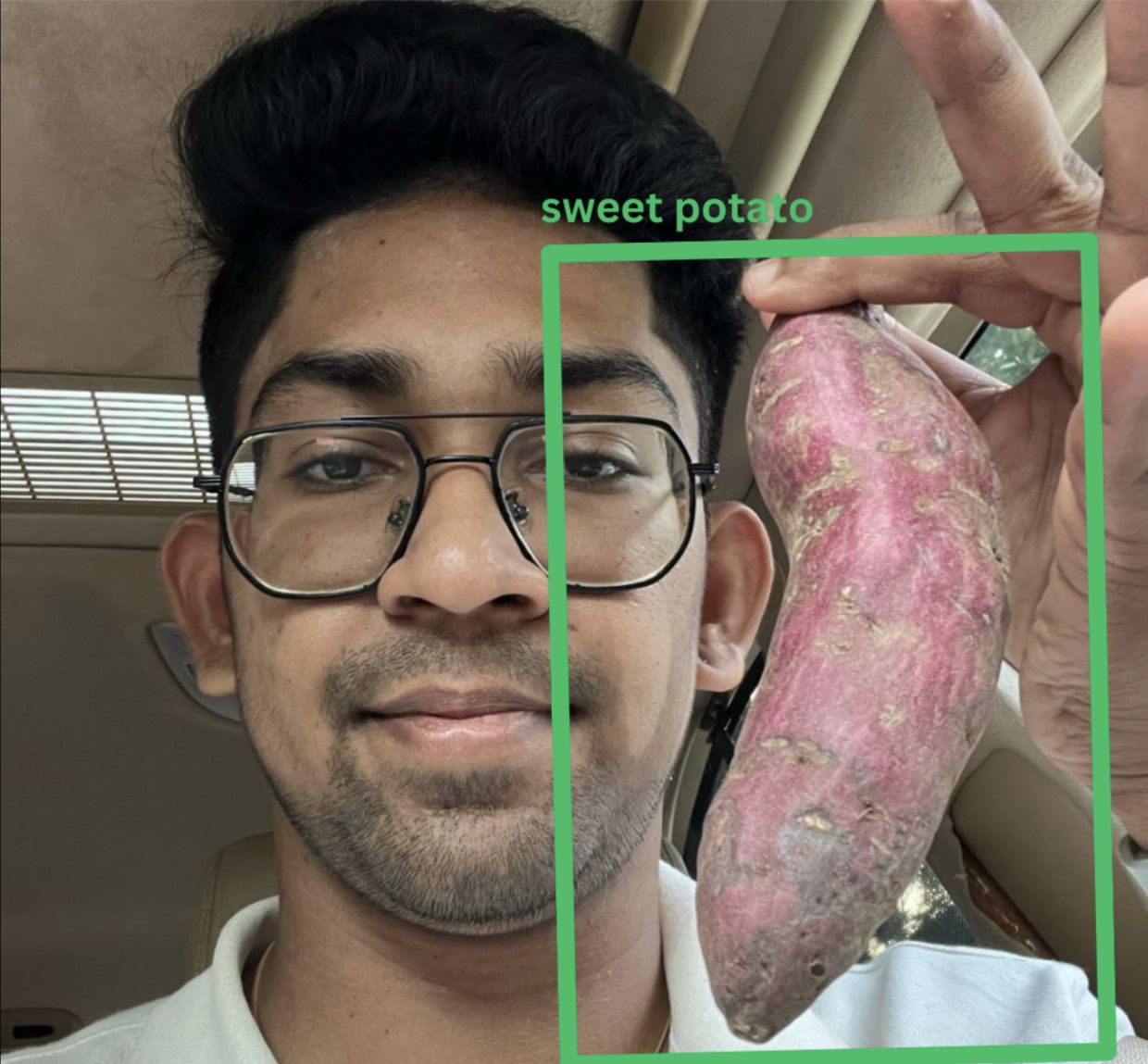 Navientharan training a machine learning model to help it recognise objects accurately.