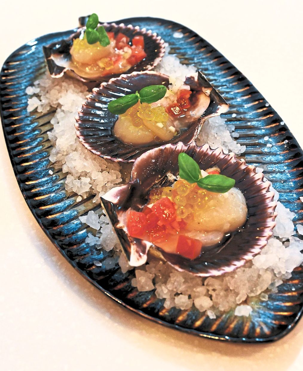 Smoked Scallops Ceviche.