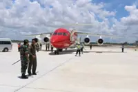 Jokowi lands for the first time at new airport in Nusantara