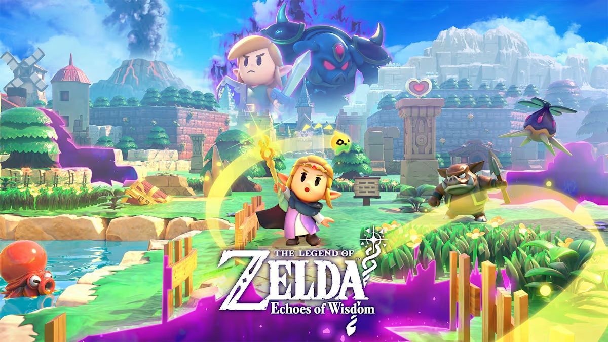 Zelda has the task of saving the kingdom of Hyrule, armed with a magic wand conjuring up various objects to help her on her quest, in a title that echoes the childlike graphics of 'Link's Awakening'. — Nintendo