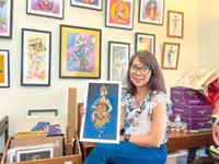 Illustrator Soefara Jafney gives female icons a superhero makeover