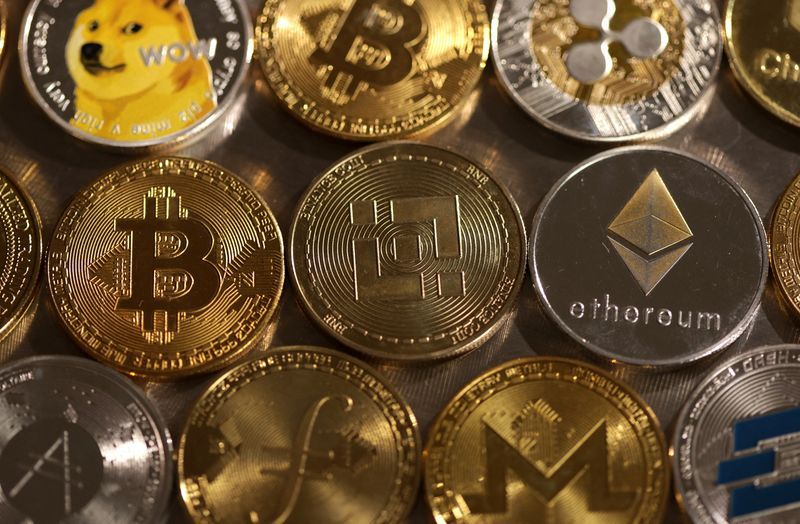 FILE PHOTO Representations of cryptocurrencies are seen in this illustration August 10 2022. REUTERSDado RuvicIllustrationFile Photo