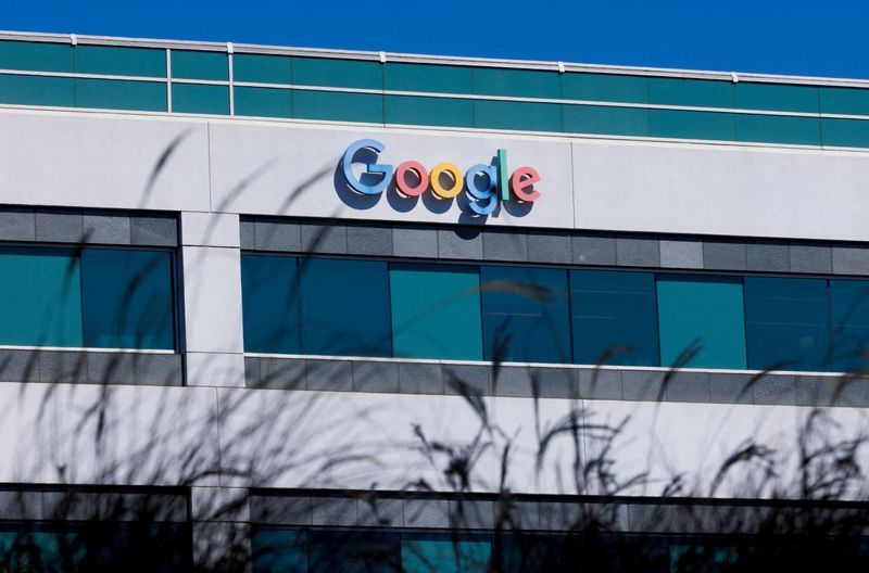FILE PHOTO The logo of Google LLC is shown on a building in San Diego California U.S. October 9 2024. REUTERSMike BlakeFile Photo