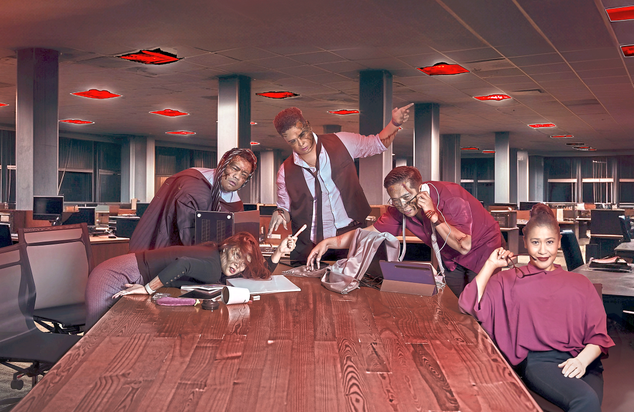 Corporate zombies rise from cubicle graveyard in the musical 'The ...