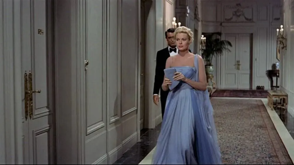 sachin and babi light blue dress Elle Fanning Channels Grace Kelly in a Vintage 1950s Dress at the Palm  Springs International Film Festival Awards 2026
