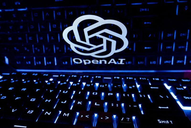 FILE PHOTO A keyboard is placed in front of a displayed OpenAI logo in this illustration taken February 21 2023. REUTERSDado RuvicIllustrationFile Photo