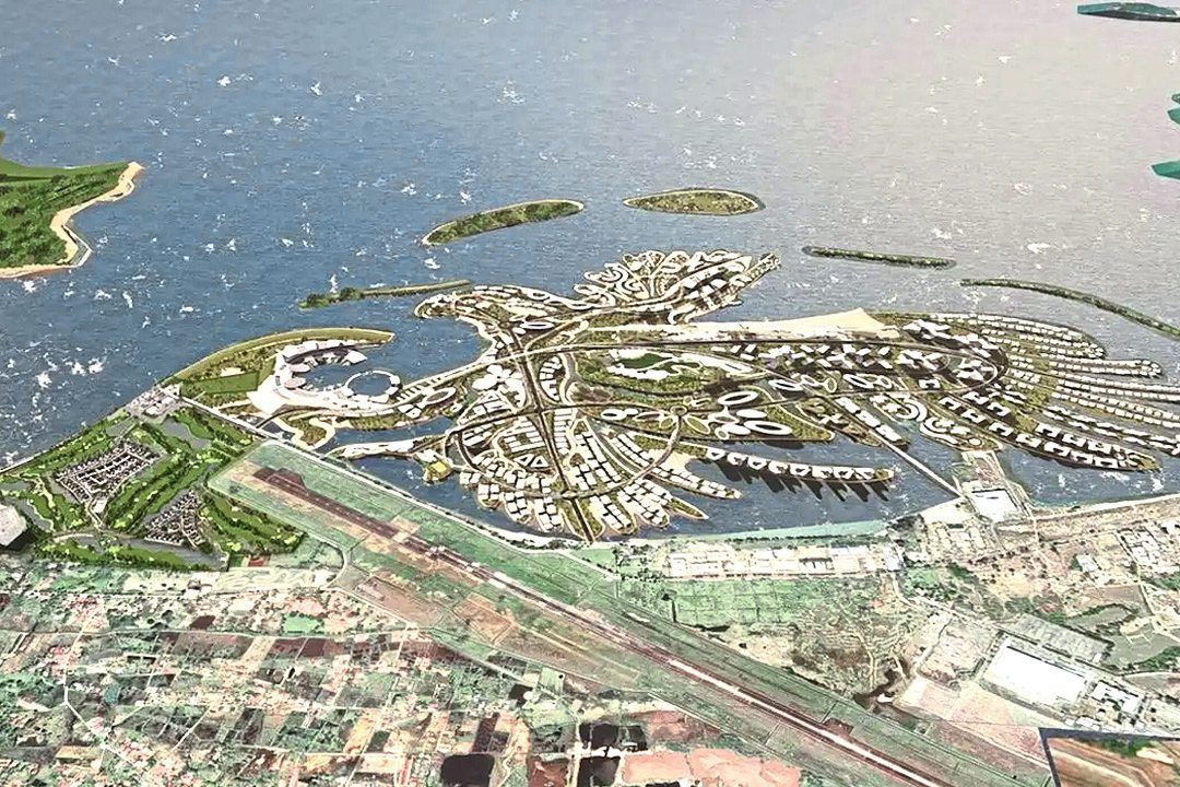A promise not kept: An artist’s impression of the eagle-shaped Langkasuka project.