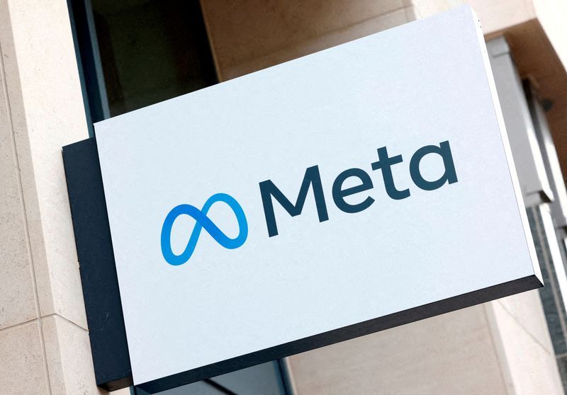 FILE PHOTO The logo of Meta Platforms business group is seen in Brussels Belgium December 6 2022. REUTERSYves HermanFile Photo