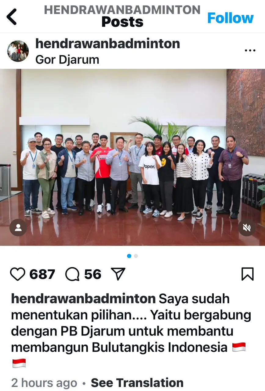 Badminton: Hendrawan returns home to coach in Indonesia | The Star