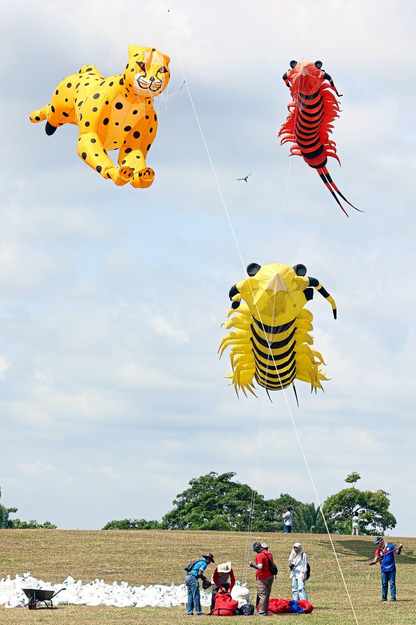 Pasir Gudang International Kite Festival takes place every February at Bukit Layang Layang.